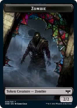 Zombie (008) // Zombie (005) Double-Sided Token - Magic: The Gathering
