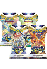 Brilliant Stars Sleeved Booster Pack Art Bundle [Set of 4] - Pokémon