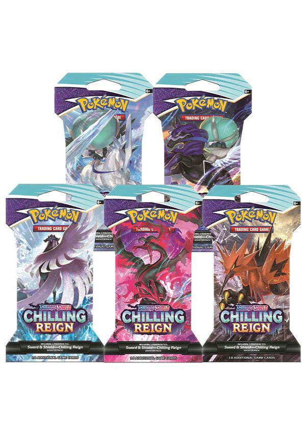 Chilling Reign Sleeved Booster Pack Art Bundle [Set of 5] - Pokémon
