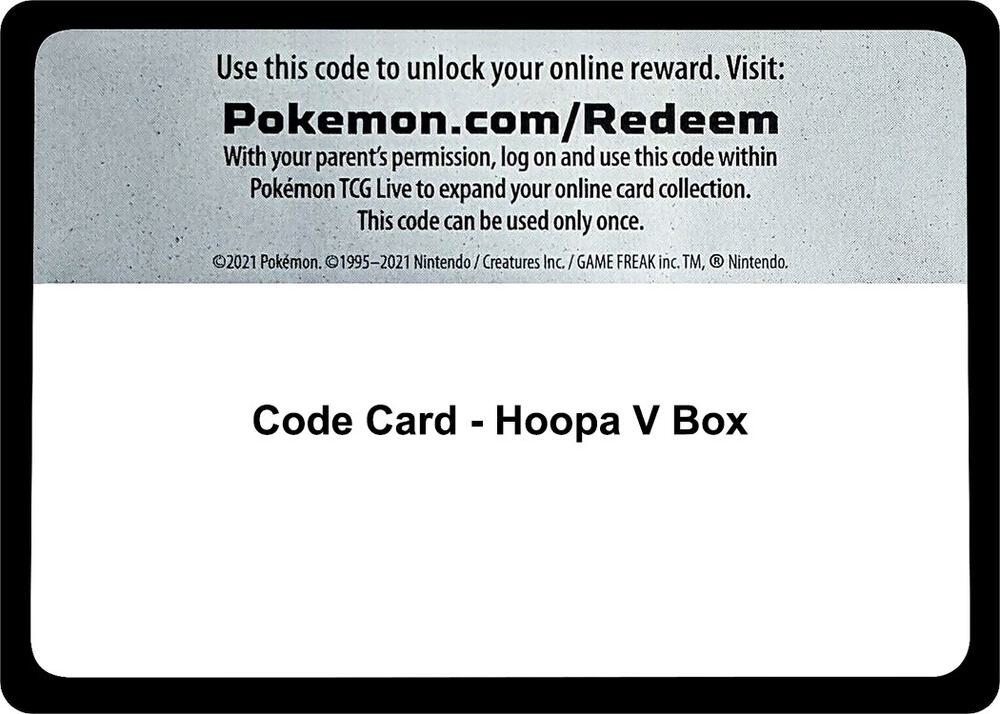 Code Card - Hoopa V Box