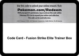 Code Card - Fusion Strike Elite Trainer Box - Pokémon