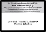 Code Card - Pikachu & Zekrom GX Premium Collection - Pokémon