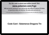 Code Card - Salamence Dragons Tin - Pokémon
