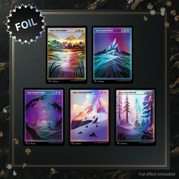 Secret Lair Drop: PixelSnowLands.jpg - Traditional Foil Edition - Magic: The Gathering