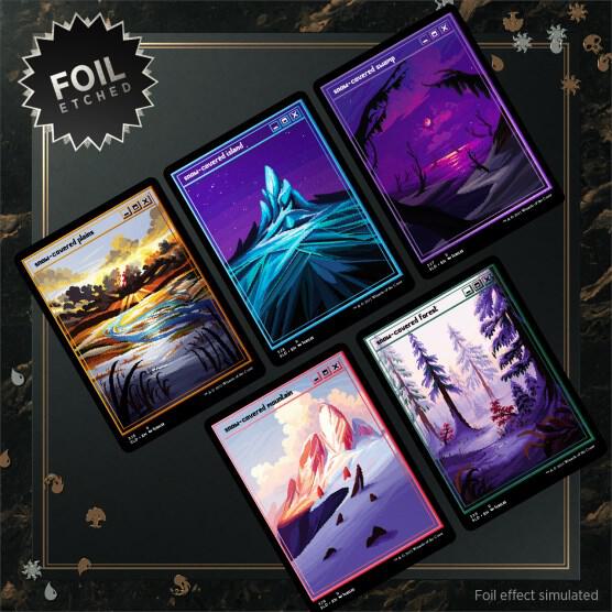 Secret Lair Drop: PixelSnowLands.jpg - Foil Etched Edition - Magic: The Gathering