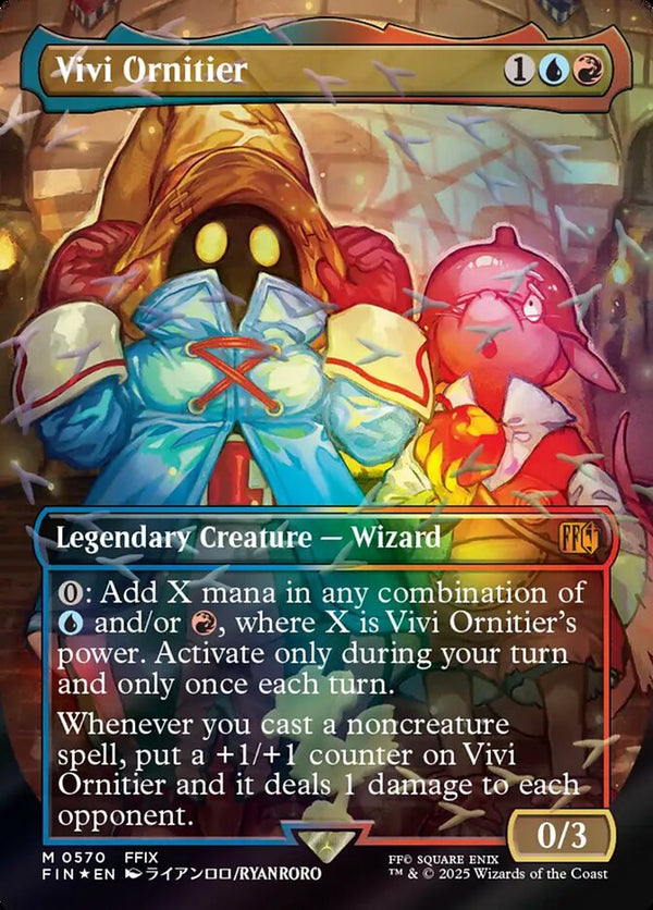 Vivi Ornitier (Borderless) (Chocobo Track Foil) - Magic: The Gathering