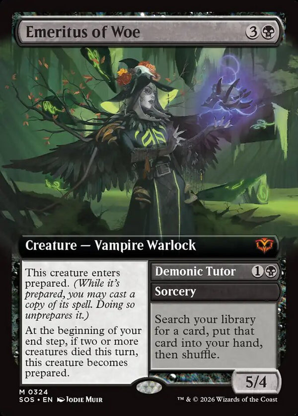 Emeritus of Woe (Extended Art) - Magic: The Gathering