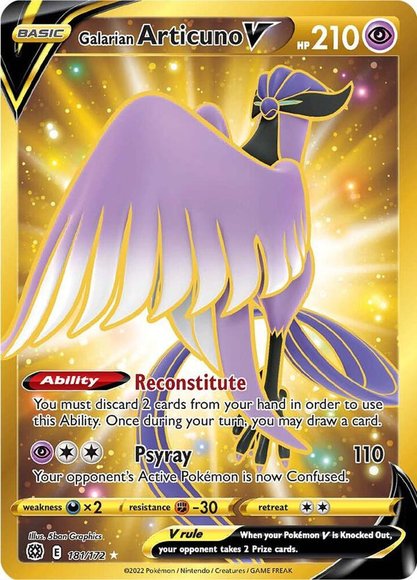 Galarian Articuno V (Secret) - Pokémon