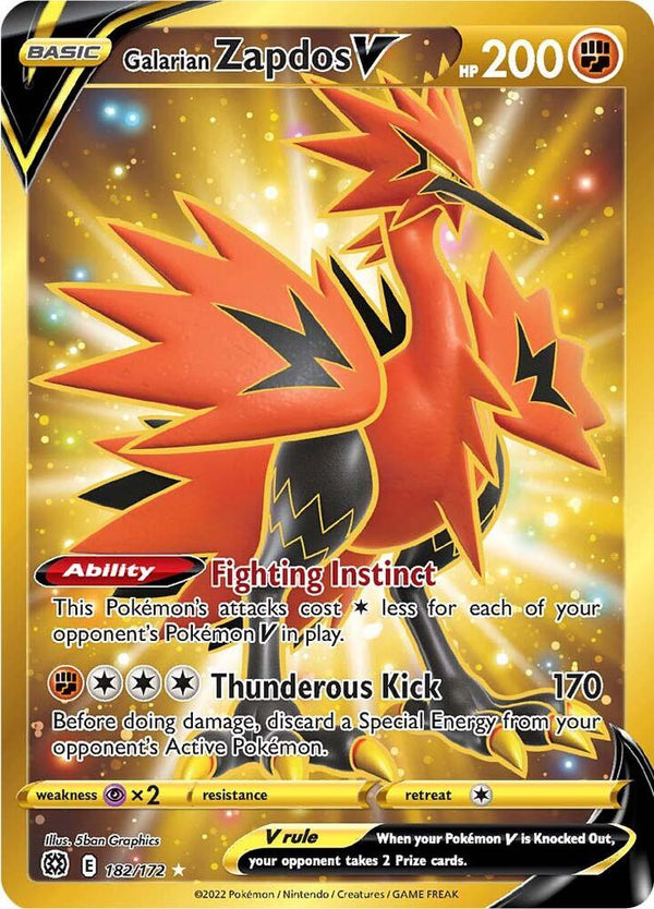 Galarian Zapdos V (Secret) - Pokémon