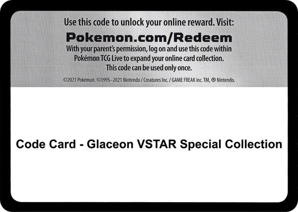 Code Card - Glaceon VSTAR Special Collection - Pokémon