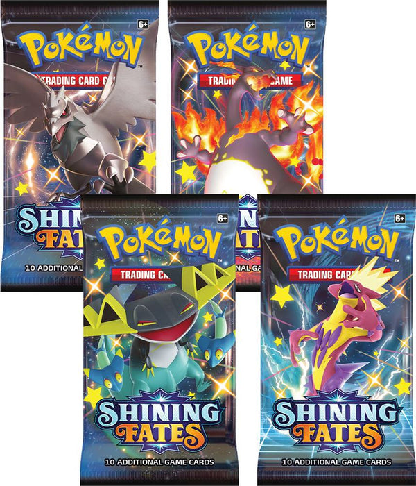 Shining Fates Booster Pack Art Bundle [Set of 4] - Pokémon