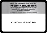 Code Card - Pikachu V Box - Pokémon