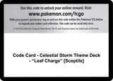 Code Card - Celestial Storm Theme Deck - "Leaf Charge" [Sceptile] - Pokémon