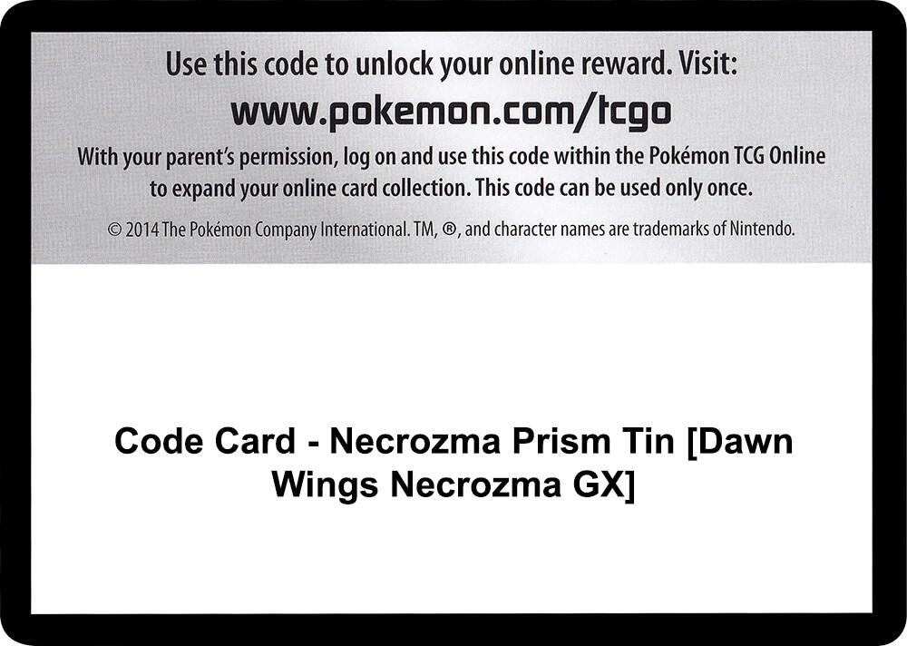 Code Card - Necrozma Prism Tin [Dawn Wings Necrozma GX]