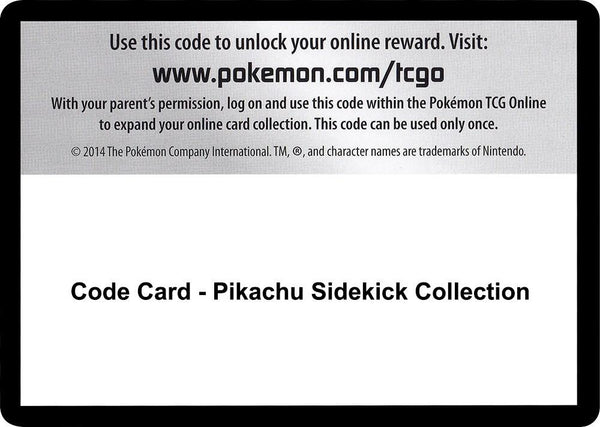 Code Card - Pikachu Sidekick Collection - Pokémon