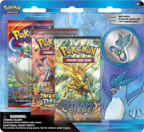 Legendary Birds Pin 3 Pack Blister [Articuno Pin] - Pokémon