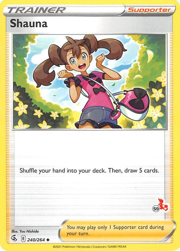 Shauna - 240/264 (#59 Cinderace Stamped) - Pokémon