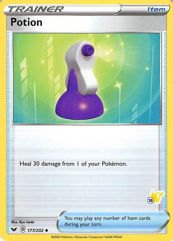 Potion - 177/202 (#18 Pikachu Stamped) - Pokémon