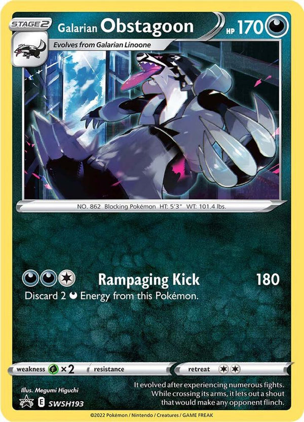 Galarian Obstagoon - SWSH193 - Pokémon
