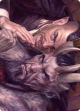 A Little Chat Art Card - Magic: The Gathering