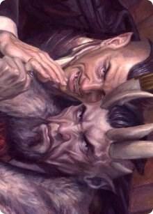 A Little Chat Art Card - Magic: The Gathering