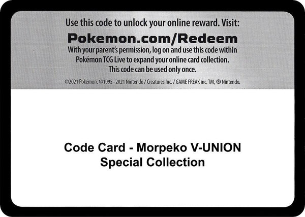 Code Card - Morpeko V-UNION Special Collection - Pokémon