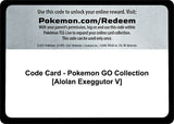Code Card - Pokemon GO Collection [Alolan Exeggutor V] - Pokémon