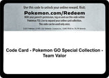 Code Card - Pokemon GO Special Collection - Team Valor - Pokémon