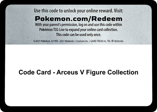 Code Card - Arceus V Figure Collection - Pokémon