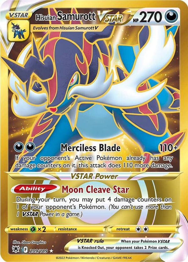 Hisuian Samurott VSTAR (Secret) (209) - Pokémon