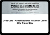 Code Card - Astral Radiance Pokemon Center Elite Trainer Box - Pokémon