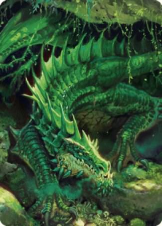 Adult Green Dragon Art Card - Magic: The Gathering