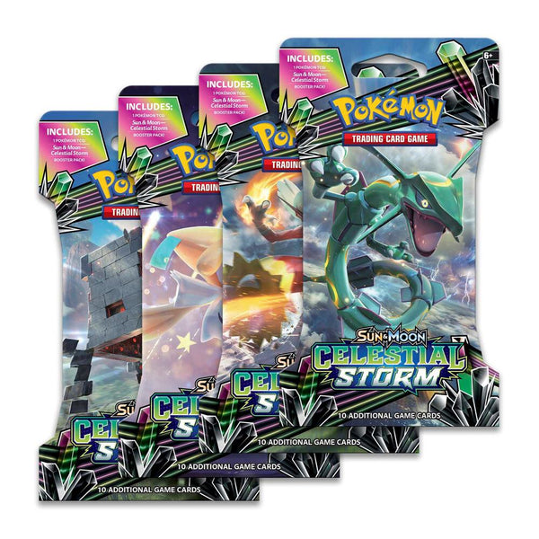 Celestial Storm Sleeved Booster Pack Art Bundle [Set of 4] - Pokémon