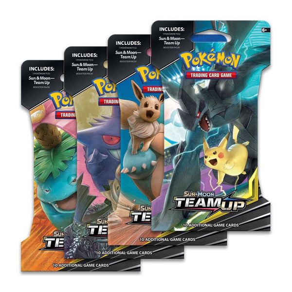 Team Up Sleeved Booster Pack Art Bundle [Set of 4] - Pokémon