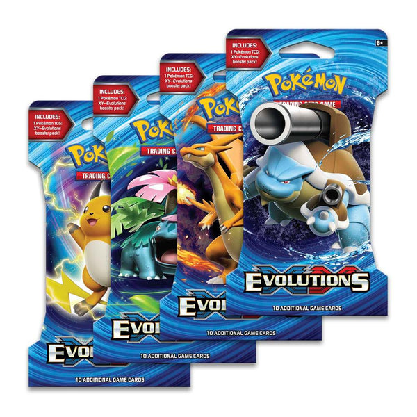 Evolutions Sleeved Booster Pack Art Bundle [Set of 4] - Pokémon