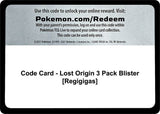 Code Card - Lost Origin 3 Pack Blister [Regigigas] - Pokémon