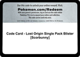 Code Card - Lost Origin Single Pack Blister [Scorbunny] - Pokémon