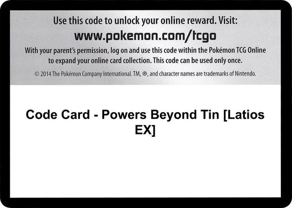 Code Card - Powers Beyond Tin [Latios EX] - Pokémon