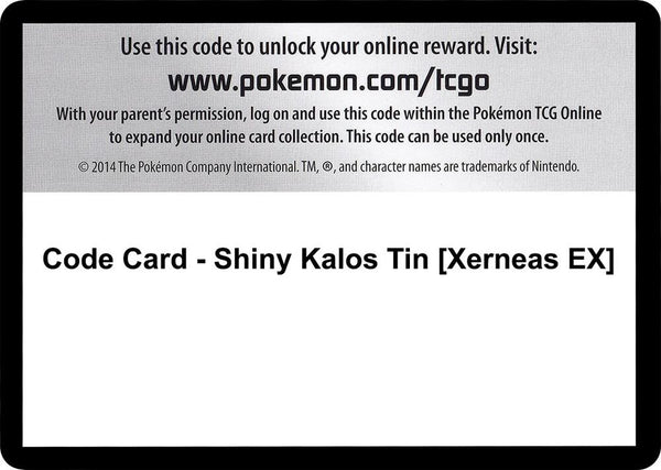 Code Card - Shiny Kalos Tin [Xerneas EX] - Pokémon