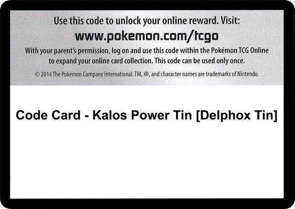 Code Card - Kalos Power Tin [Delphox Tin] - Pokémon