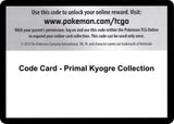 Code Card - Primal Kyogre Collection - Pokémon
