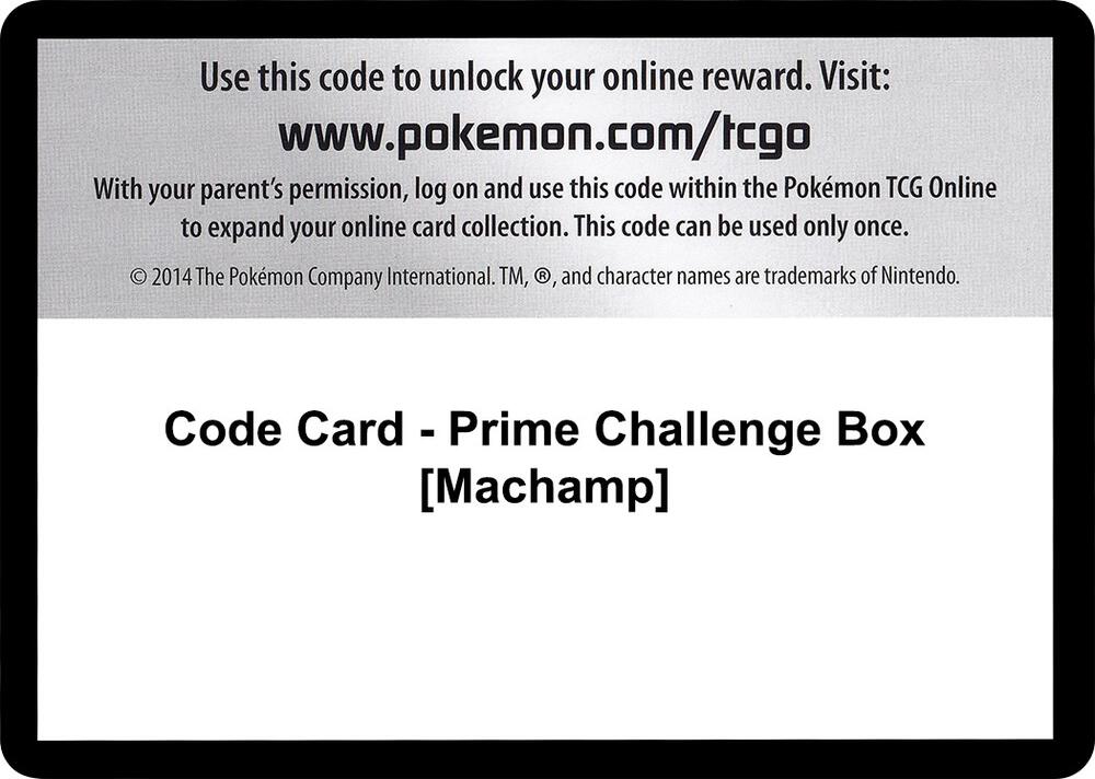 Code Card - Prime Challenge Box [Machamp]