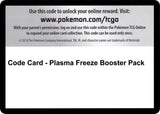 Code Card - Plasma Freeze Booster Pack - Pokémon