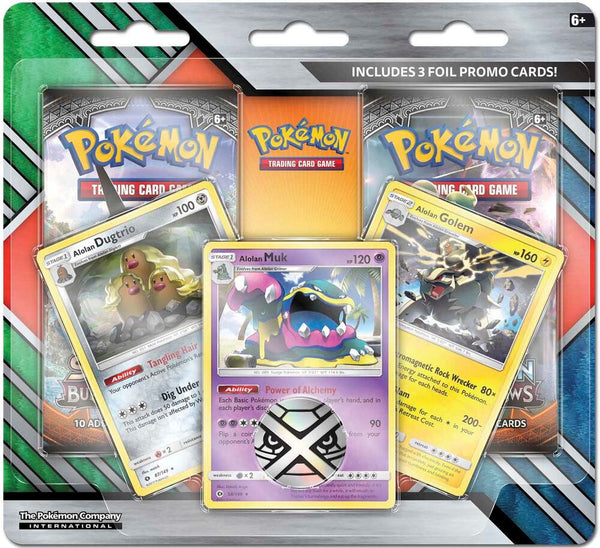 Enhanced 2-Pack Blister Pack [Alolan Dugtrio, Alolan Muk, & Alolan Golem] - Pokémon
