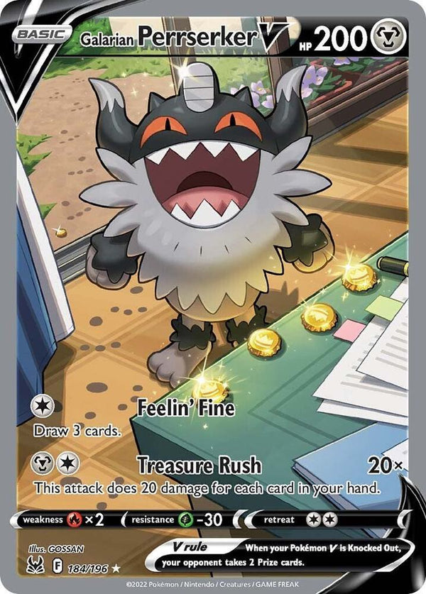 Galarian Perrserker V (Alternate Full Art) - Pokémon