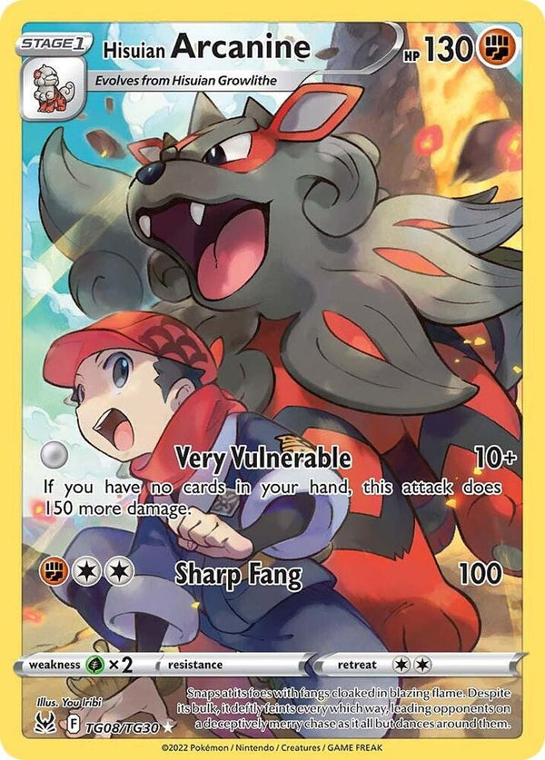 Hisuian Arcanine (SWSH11: TG TG08/TG30) - Pokémon