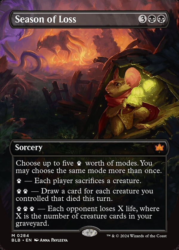 Season of Loss (Borderless) - Magic: The Gathering