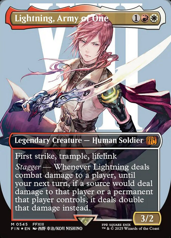 Lightning, Army of One (0545) (Borderless) (Surge Foil) - Magic: The Gathering