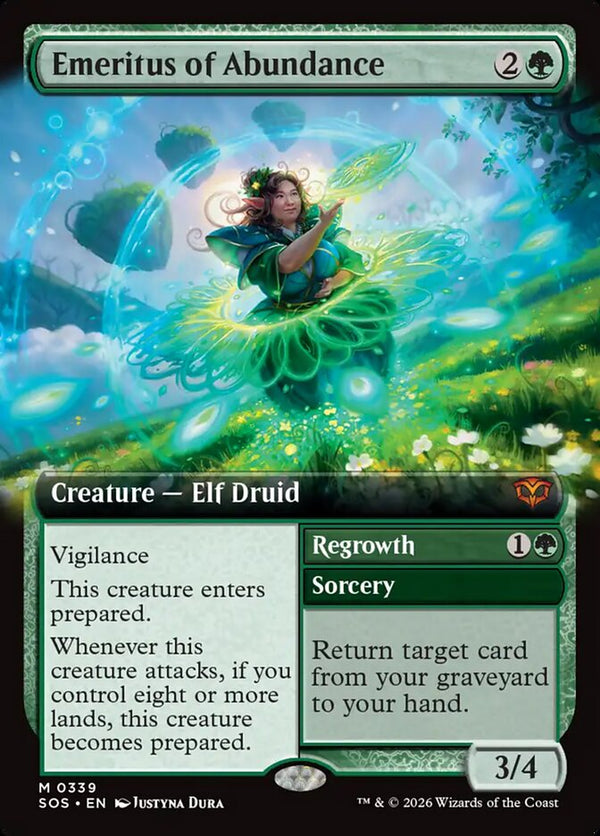 Emeritus of Abundance (Extended Art) - Magic: The Gathering