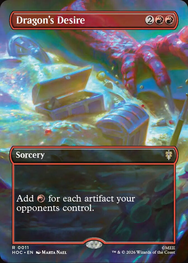 Dragon's Desire (Borderless) (HOC 11) - Magic: The Gathering